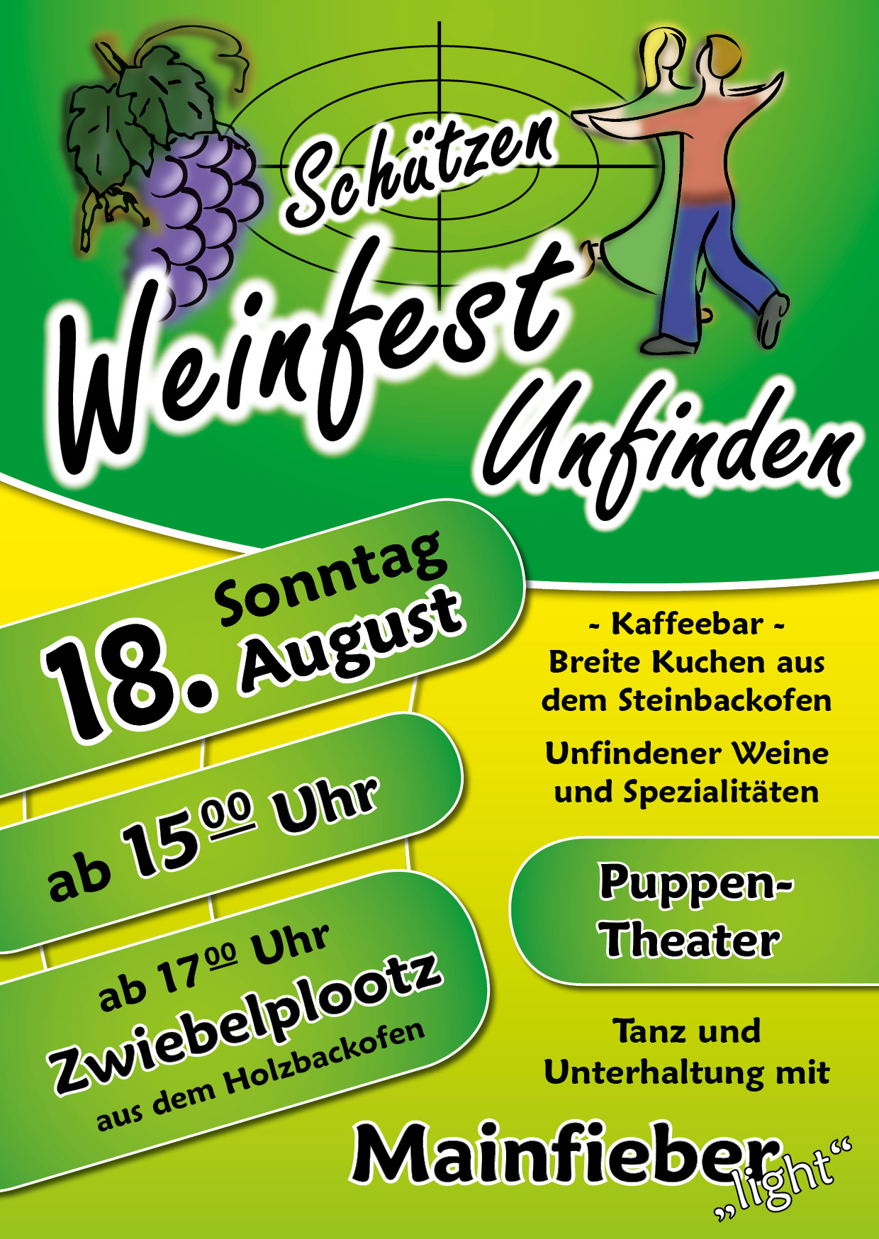 Schützen Weinfest am 18. August 2019 in Unfinden